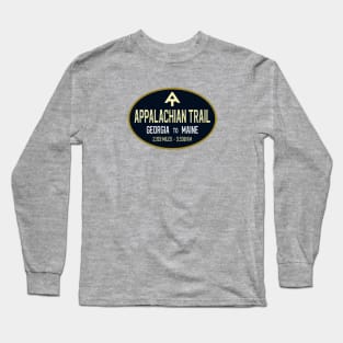 Appalachian Trail - Georgia to Maine - Dark Blue Oval Long Sleeve T-Shirt